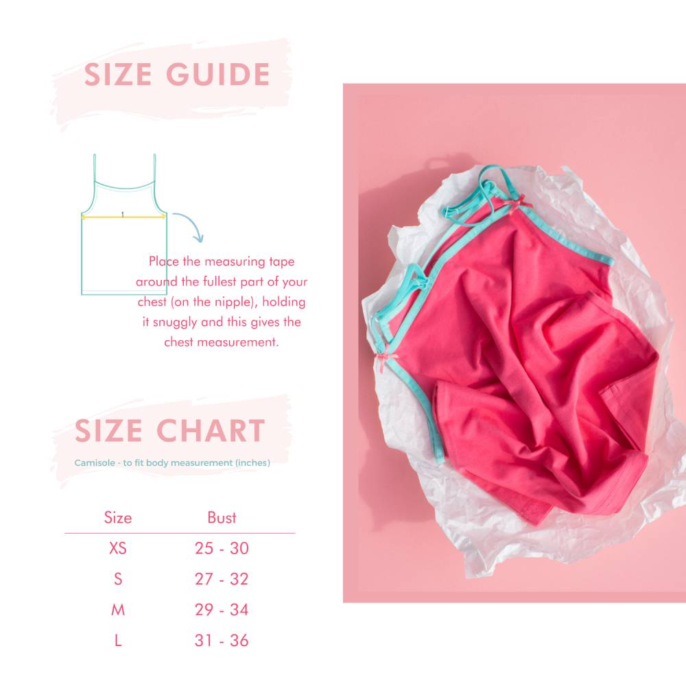 Naughty & Nice Cotton Camisole (Coral Pink)