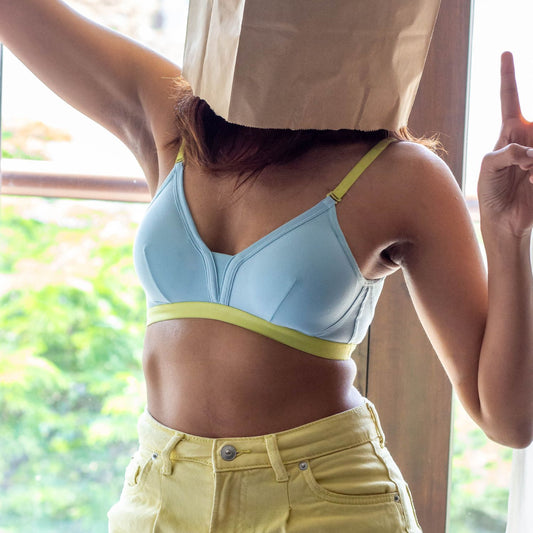 Mood - college bra in mint neon