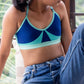Best of Both Worlds Multiway Bra (Green - Navy Blue)
