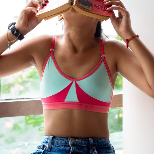 Best of Both Worlds Multiway Bra (Coral Pink - Mint)