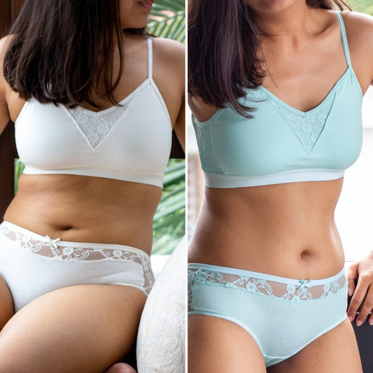 Simply Essentials Everyday Bra (Ivory White)