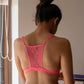 The Free Spirited Bra Panty Set (Pink - White)