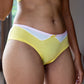 Naughty & Nice Bra Panty Set (Yellow - Sea Green)